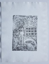 Grafik Print Radierung Stadt