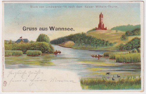 Gruss aus wannsee litho - gruss,