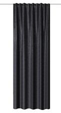 HOME BASICS Thermo Chenille-Thermovorhang Dekoschal Fertigschal Vorhang anthrazi