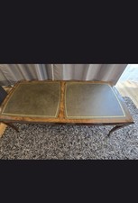 Luxus Jugendstil Couchtisch Hellbraun/Bran.