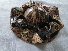 Vintage Wand Dekor Keramik Hut