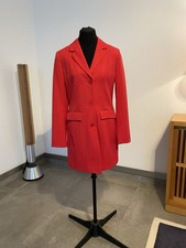 Blazer Longblazer Gehrock Kurzmantel, ungetragen wie Neu, Rot, Gr. 38 von Heine 