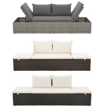 Gartenbett poly rattan - poly,