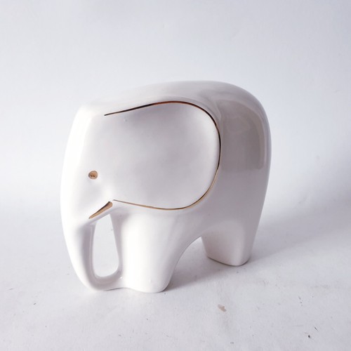 Elefant figur porzellan weiß - porzellan,