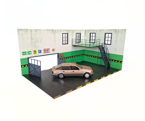 Zweistöckige garage maßstab - zweistöckige,