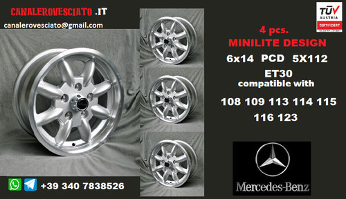 Minilite felgen für zoll - 14,