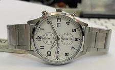 Flieger Herrenuhr Chronograph 44 mm Rivado Edelstahl arabische Zahlen RIGS-20221