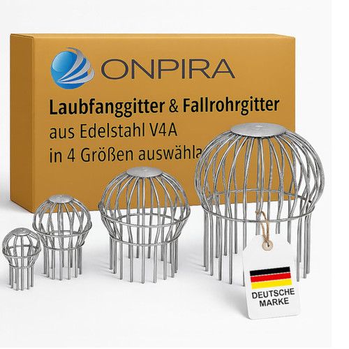 Laubfanggitter v4a edelstahl - laubfanggitter,