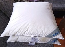 2  Kopfkissen 3 Kammern, Daunen-Federn    80×80