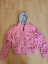 H&M Mädchen Jacke Anorak Blouson Gr. 146 rosa grau Herbst