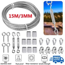 Drahtseil Edelstahl Set