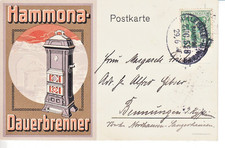 AK 1914 Werbung Hammona Dauerbrenner Ofen