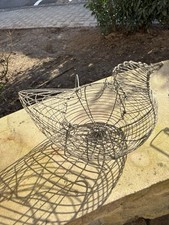 Alter Drahtkorb Eierkorb Huhn