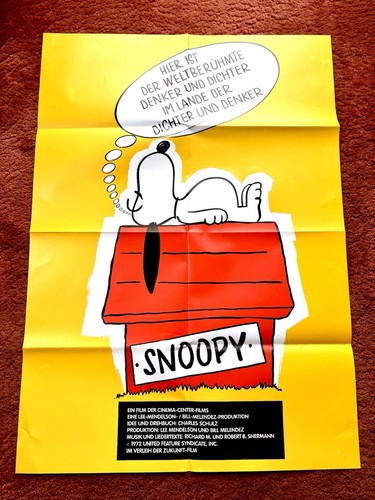 Snoopy kinoplakat poster - snoopy,