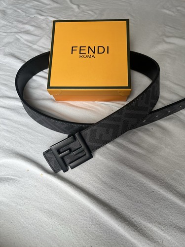 Fendi gürtel schwarz grau - schwarz,