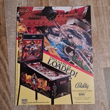 Bally Black Rose Pinball Flyer