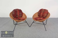 Mid Century Korbsessel Retro
