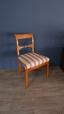 Antiker Biedermeier Polsterstuhl süddeutsch, Kirschbaum, NEU gepolstert!