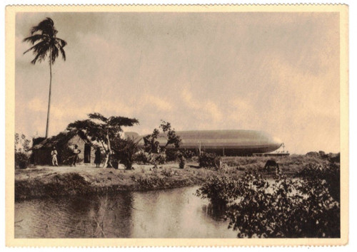 Postkarte das luftschiff - postkarte,