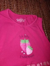 H M Kiki & Koko Erdbeer Prinzessin Paket Zwillinge Kleid  Unterhemd 122 128 ??
