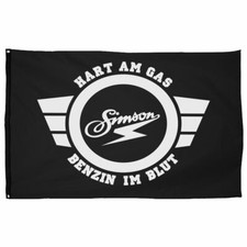Fahne Simson Hart am Gas 150 x