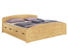 Funktionsbett Doppelbett 3 Bettkasten 180x200 Ehebett Massivholz Zubehör wählbar