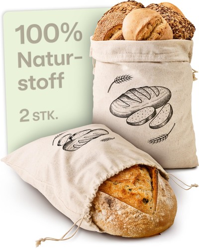 Praknu brotbeutel leinen - praknu, 2er