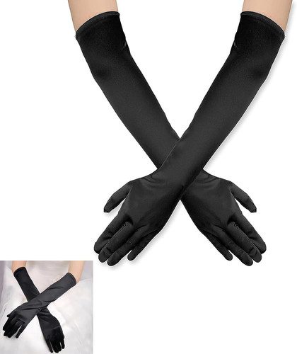 Lange schwarze handschuhe - lange,