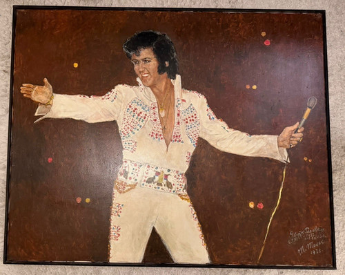 Elvis presley gemälde 1977 - elvis,