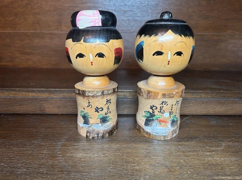 Kokeshi puppen paar japan - puppen,