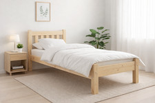 Stabiles Massivholz Bett