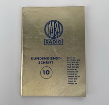 Saba Radio Kundendienst Schrift Nr. 10 Röhrenradios Geräte ab 1945 Ausgabe 1950