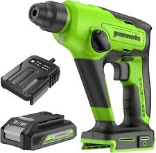 24V Akku Bohrhammer SDS 1.2J Greenworks GD24SDS1K2 mit 2Ah Batterie und Ladegerä