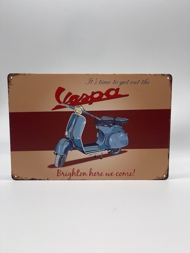 Blechschild vespa 20x30cm - blechschild,