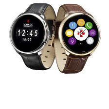 MyKronoz ZeRound Premium Smartwatch Black mit Leder & Silikonarmband wie NEU OVP