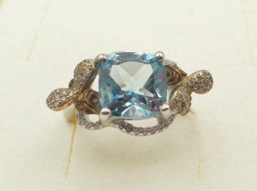 Topas ring sterlingsilber - -,