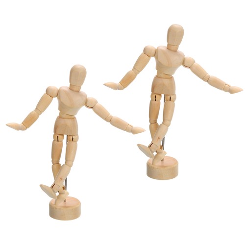 Holz mannequin figur - 4,5", figur,