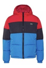 Lacoste Mehrfarbige Kapuzen Daunenjacke XL