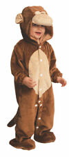 Affenkostüm Kinder Affe Plüsch Overall mit Kapuze Baby Tierkostüm Karneval KK