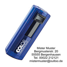 Adressstempel stempel zeilen - 5,