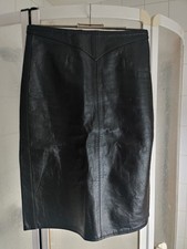 echt Leder Midi Rock Lederrock