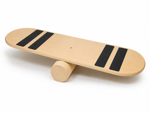 Balance board holz mit rolle - board,