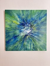 Acrylbild auf Leinwand 80x80cm Abstrakte Kunst Gemälde Original