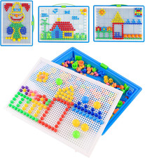 Mosaik Steckspiel Set, Steckspielzeug Mosaik Steckspiel Pädagogisches Kinderspie