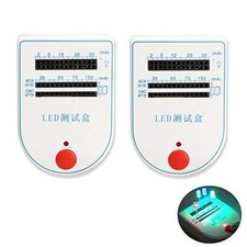2 Stück LED Testbox Tester 2-150mA, handliches Gerät für Leuchtdiodenlampe von