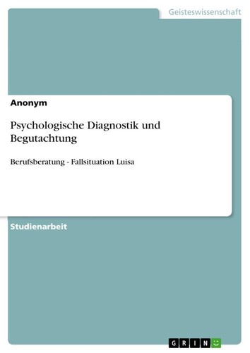 Psychologische diagnostik und - diagnostik,
