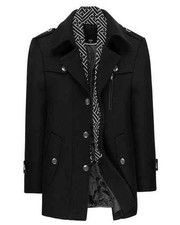 s Oliver Herrenmantel schwarz Herbst/Winter Gr. S/M