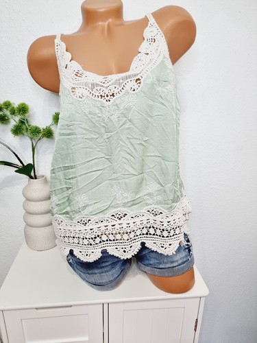 Damen träger boho top sommer - top,