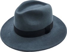 Graue wollfilz cowboy fedora - cowboy,