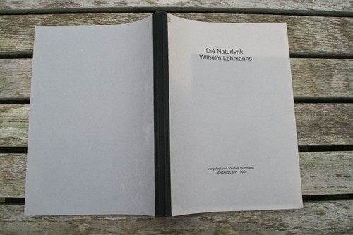 Die naturlyrik wilhelm - naturlyrik, lehmann